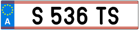 Trailer License Plate